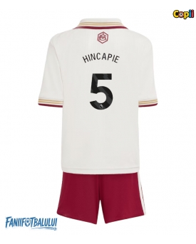 Arsenal Piero Hincapie #5 Echipament de Fotbal Replică 2025-26 Copii Treilea (+ Șorturi)